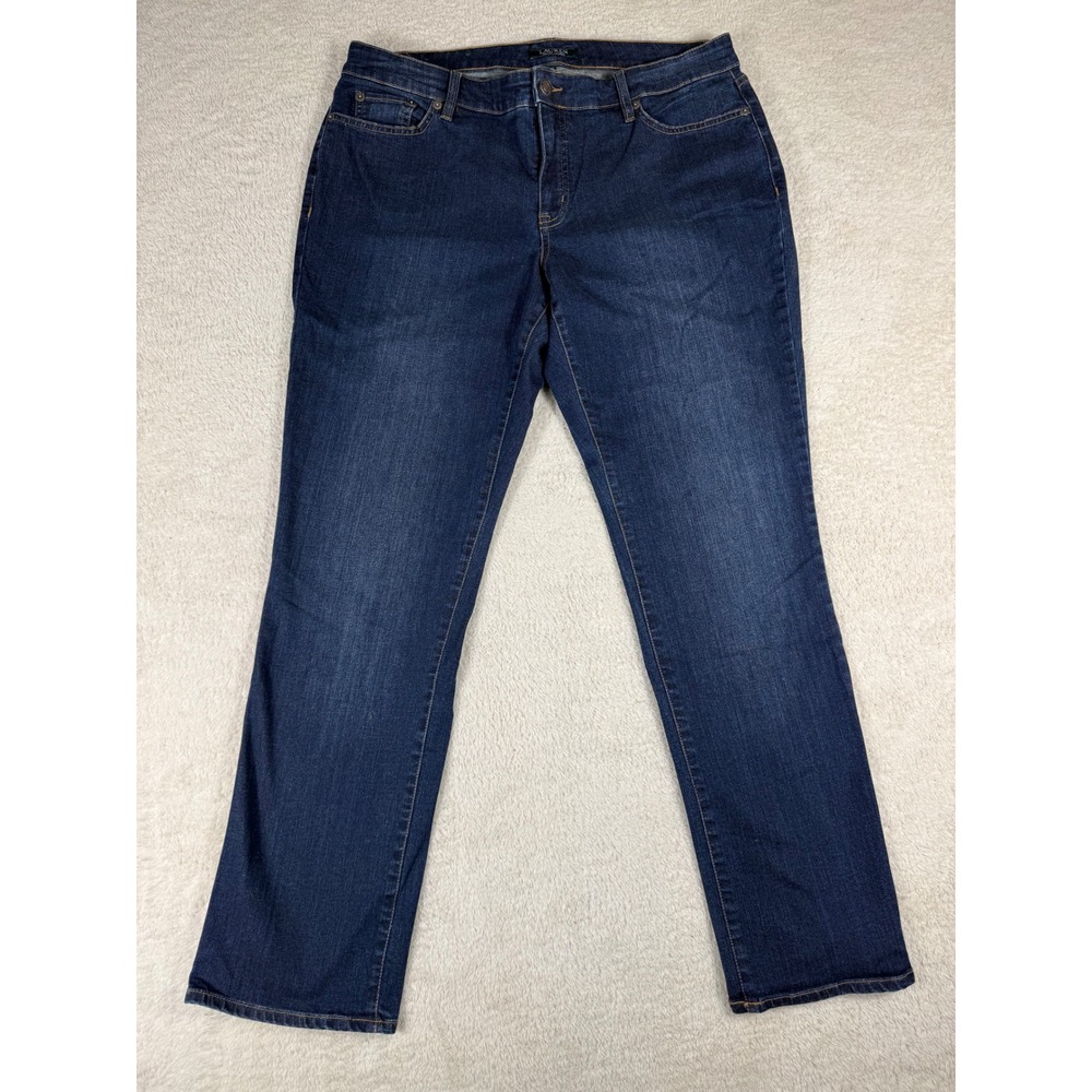 Lauren Ralph Lauren Jeans Womens 16W Blue Excellent Modern Straight Curvy Denim
